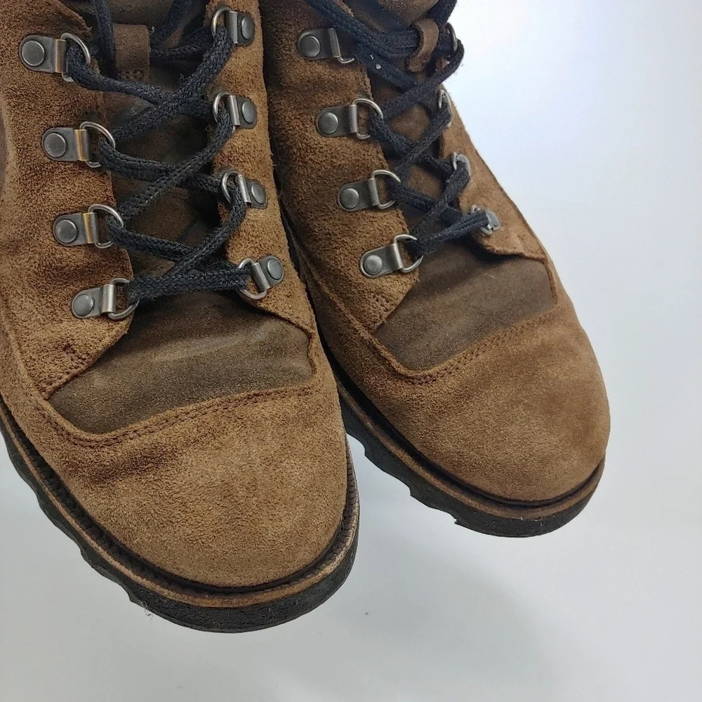 Sorel Mad Mukluk Lace Up Boot‎ NM1926 Brown Black Waterproof 8.5 EU 42 Leather